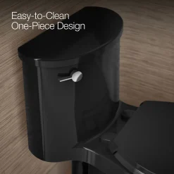 One-piece elongated toilet, 1.28 gpf