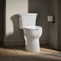 One-piece elongated toilet, 1.28 gpf