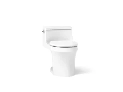 One-piece round-front toilet, 1.28 gpf