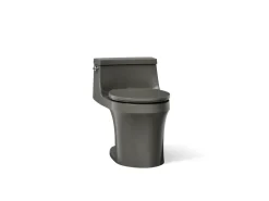 One-piece round-front toilet, 1.28 gpf