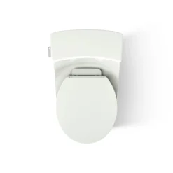One-piece round-front toilet, 1.28 gpf