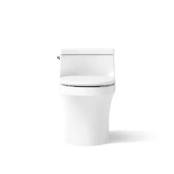 One-piece round-front toilet, 1.28 gpf