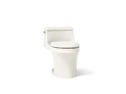 One-piece round-front toilet, 1.28 gpf
