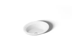 21" oval drop-in bathroom sink
