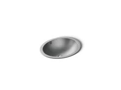 20" oval drop-in/undermount bathroom sink