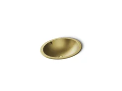 20" oval drop-in/undermount bathroom sink