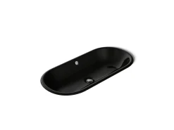 33" oval drop-in/undermount bathroom sink