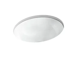 19-1/4" oval undermount bathroom sink, no overflow