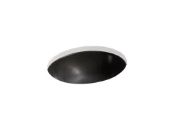 19-1/4" oval undermount bathroom sink, no overflow