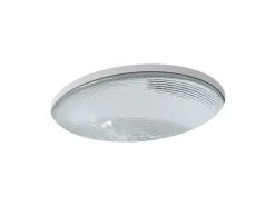 19" oval undermount bathroom sink, no overflow
