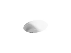 17" oval undermount bathroom sink