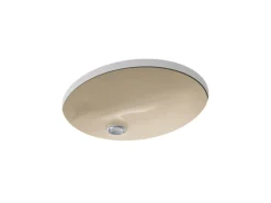17" oval undermount bathroom sink