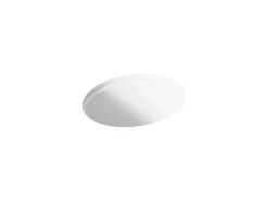 19-1/4" oval undermount bathroom sink, no overflow