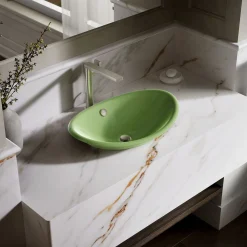 20-3/4" oval vessel bathroom sink