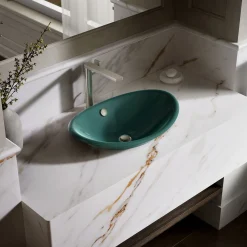 20-3/4" oval vessel bathroom sink