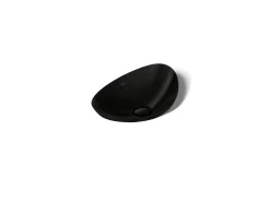 21" oval vessel bathroom sink, no overflow