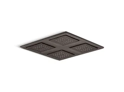 Overhead shower panel with four 22-nozzle sprayheads