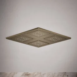 Overhead shower panel with four 22-nozzle sprayheads