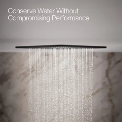 Overhead shower panel with four 22-nozzle sprayheads