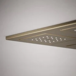 Overhead shower panel with four 22-nozzle sprayheads