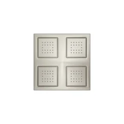 Overhead shower panel with four 22-nozzle sprayheads
