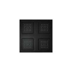 Overhead shower panel with four 22-nozzle sprayheads