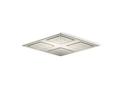 Overhead shower panel with four 22-nozzle sprayheads