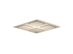 Overhead shower panel with four 22-nozzle sprayheads