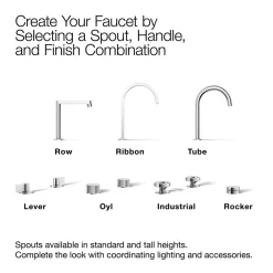 Oyl bathroom sink faucet handles