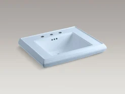 Pedestal/console table bathroom sink basin with 8