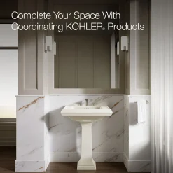 Pedestal/console table bathroom sink basin with 8