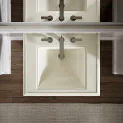 Pedestal/console table bathroom sink basin with 8