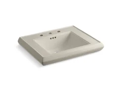 Pedestal/console table bathroom sink basin with 8