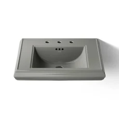 Pedestal/console table bathroom sink basin with 8