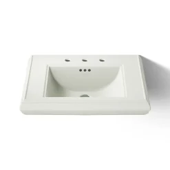Pedestal/console table bathroom sink basin with 8