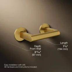 Pivoting toilet paper holder