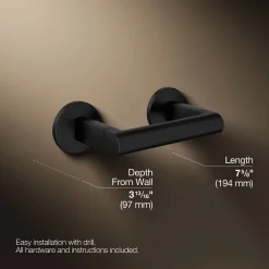 Pivoting toilet paper holder