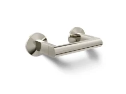 Pivoting toilet paper holder