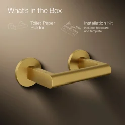 Pivoting toilet paper holder