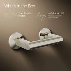 Pivoting toilet paper holder