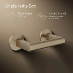Pivoting toilet paper holder