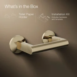 Pivoting toilet paper holder
