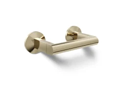 Pivoting toilet paper holder