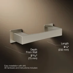 Pivoting toilet paper holder