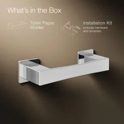 Pivoting toilet paper holder