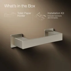 Pivoting toilet paper holder