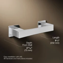 Pivoting toilet paper holder