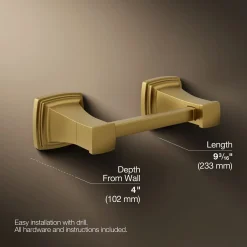 Pivoting toilet paper holder