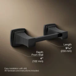 Pivoting toilet paper holder