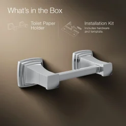 Pivoting toilet paper holder